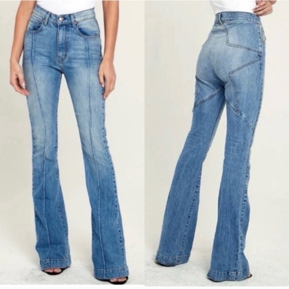 Revice Denim Star Flare Jeans Light Wash Women’s Size 28 - Picture 8 of 8